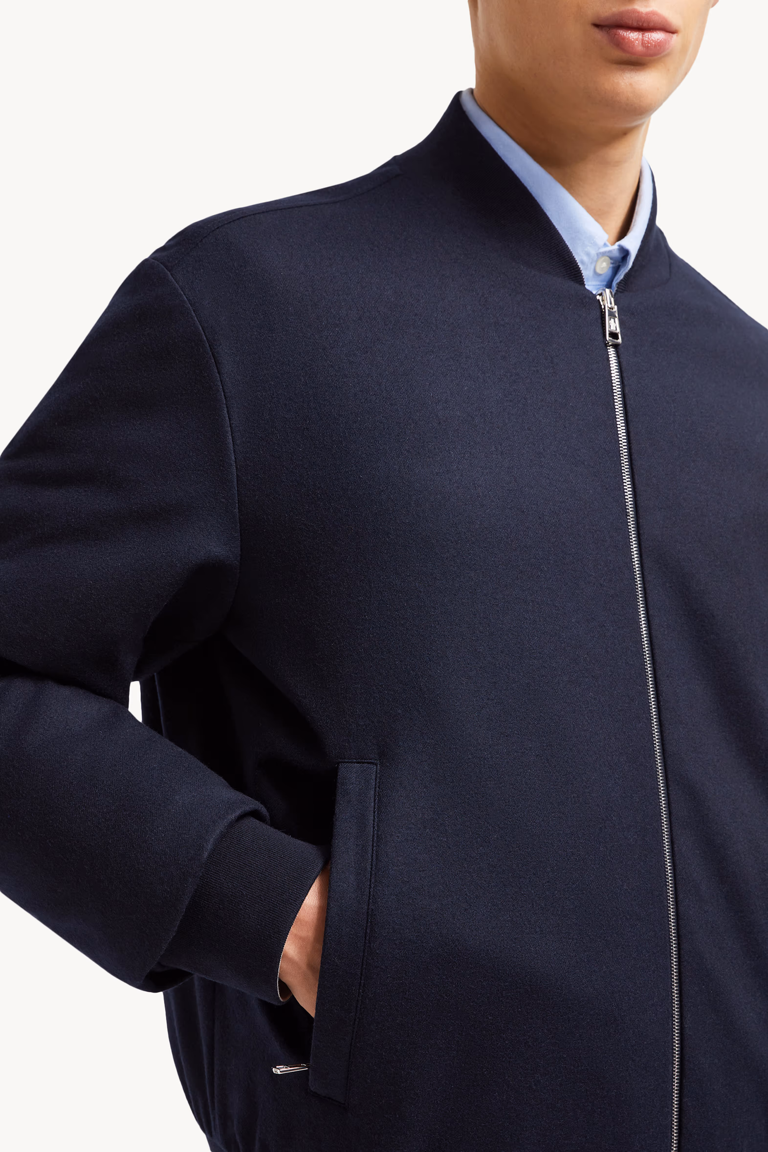 Plumífero cazadora reversible Villerest de mezcla de cachemira Hombre Azul marino Moncler 6